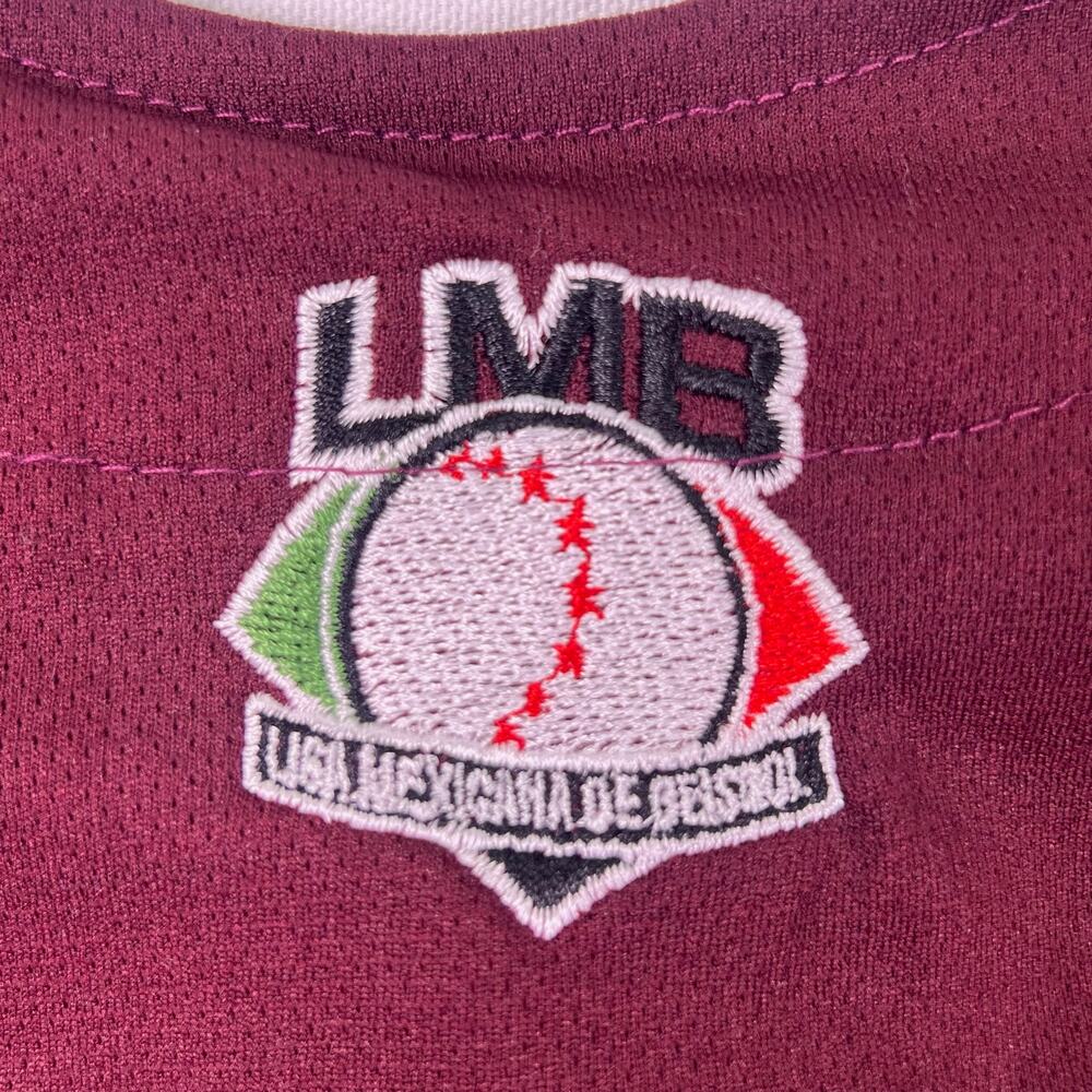 Tomateros De Culiacan Jersey Mens M Burgundy LMB Mexico Baseball New Era Sewn - Picture 9 of 14